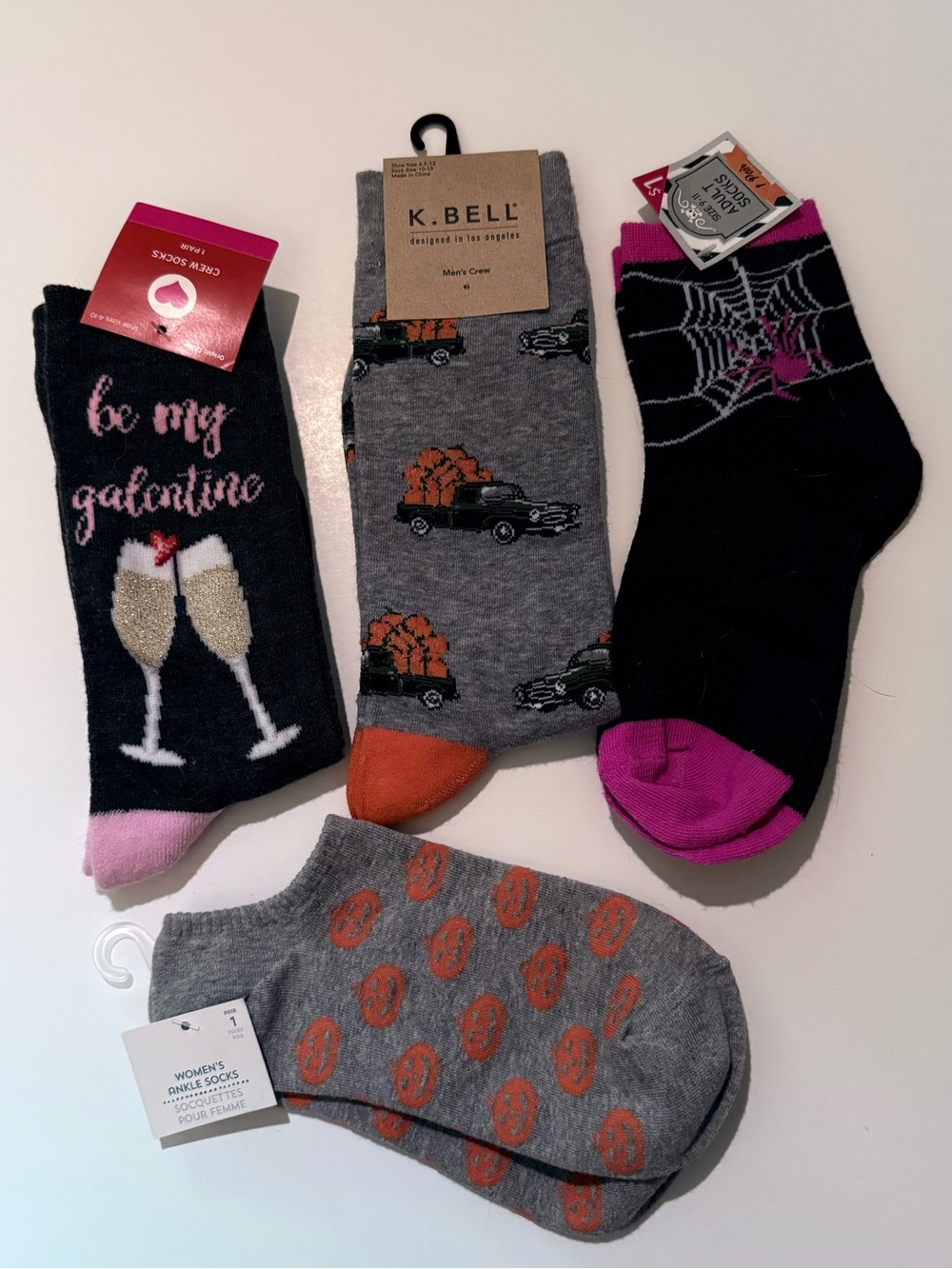 Holiday Theme Celebrations Adult Sock Bundle Pumpkins Halloween